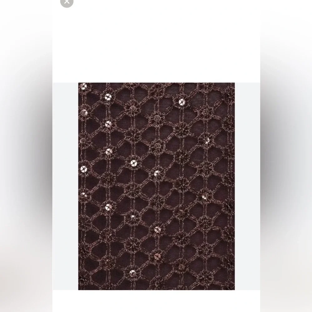 Free People Brown Crochet Asymmetrical Beach Cover Up Dress Boho Resort Small - Picture 6 of 14